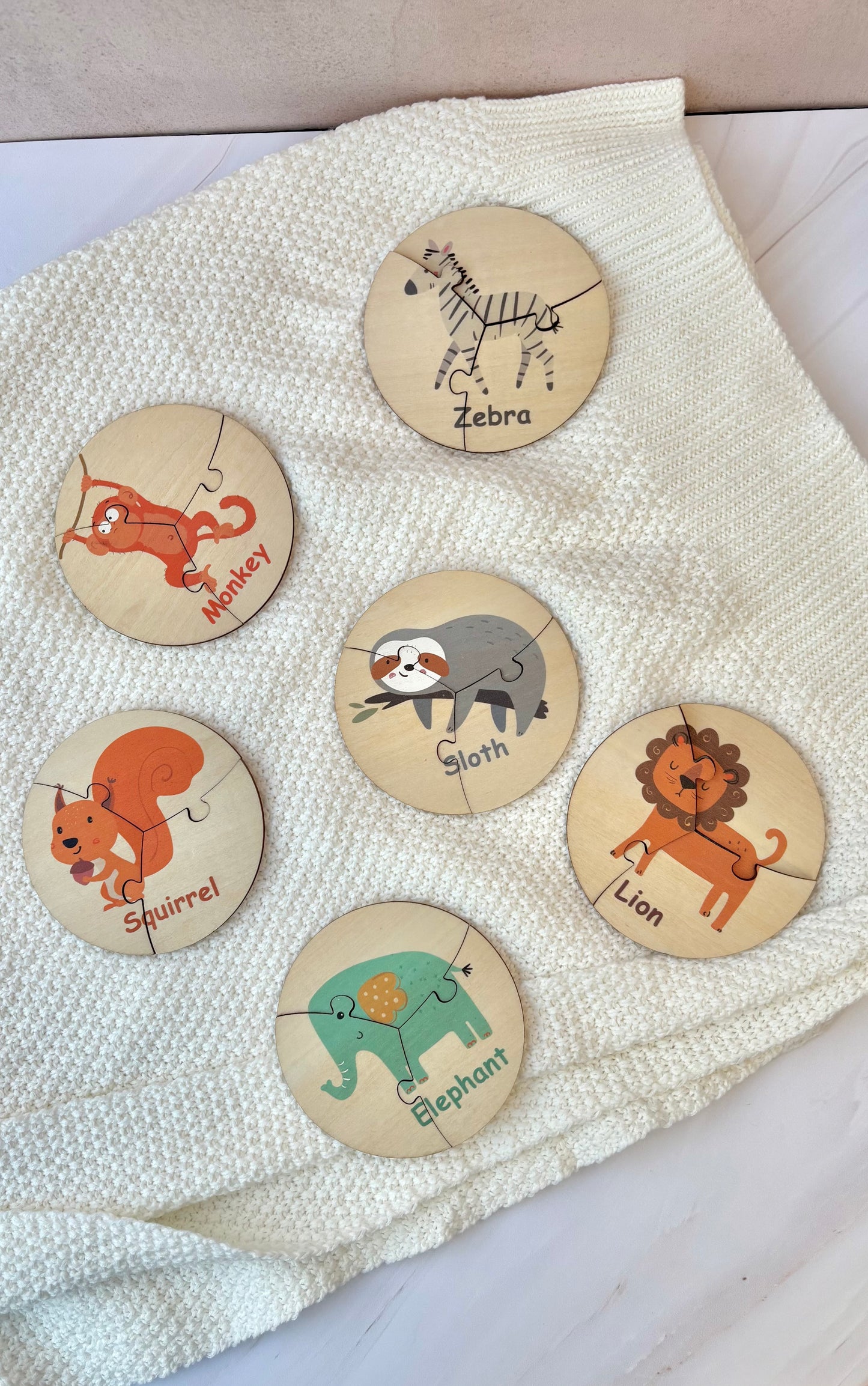 Set de rompecabezas de animales