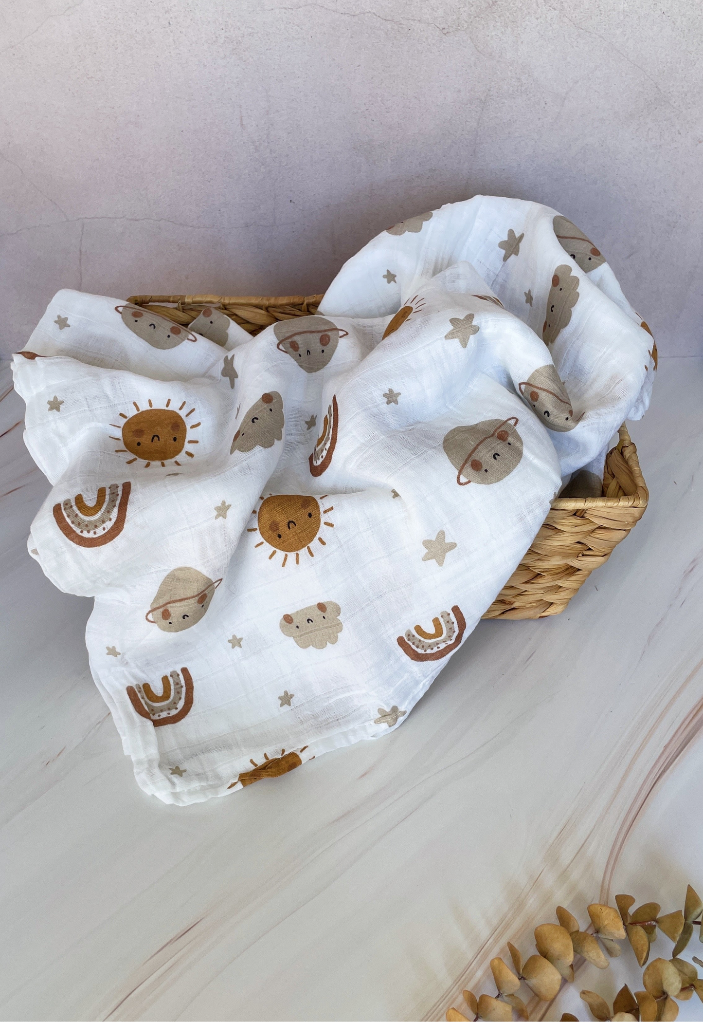 Manta de muselina sencilla