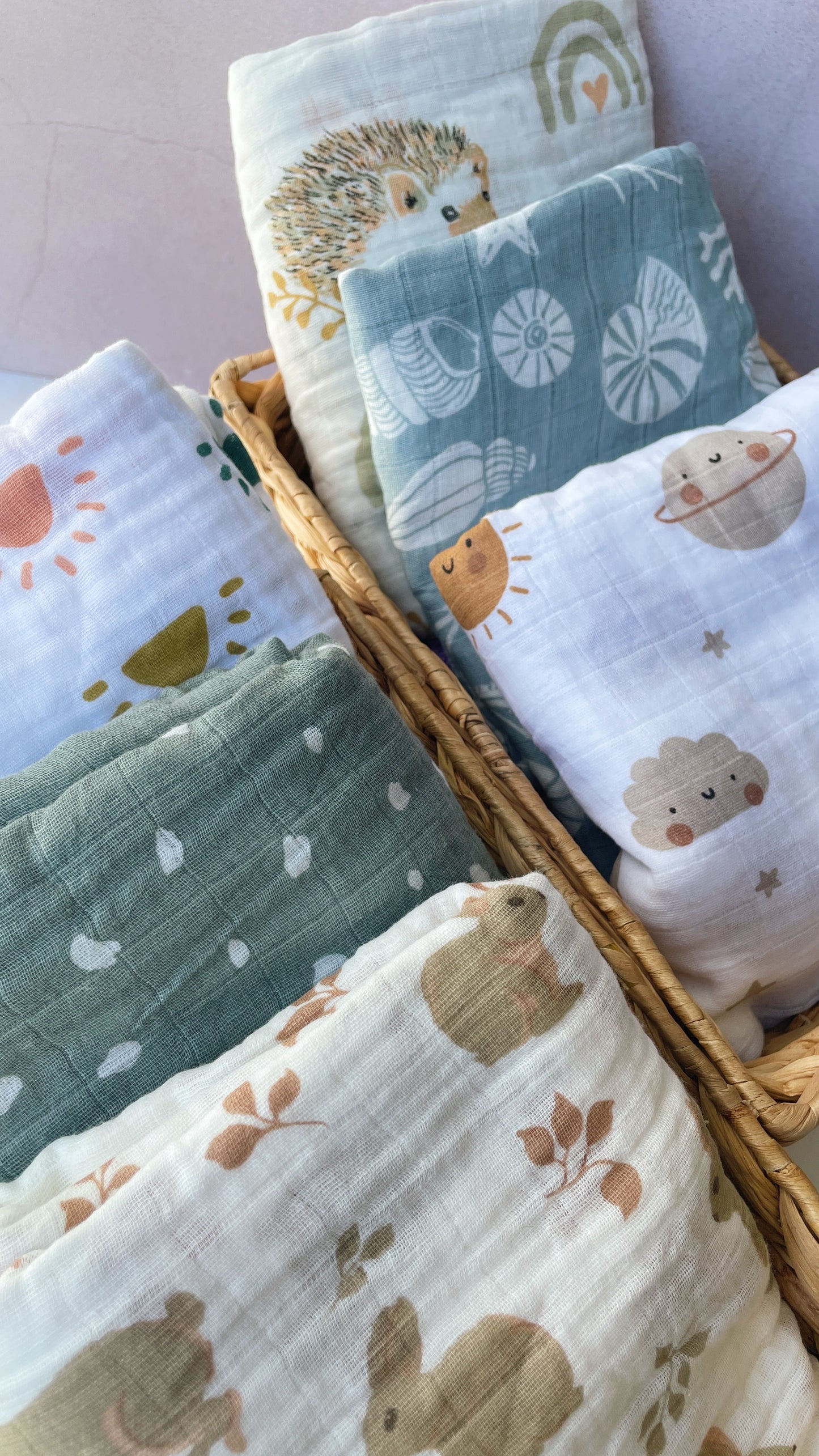 Manta de muselina sencilla