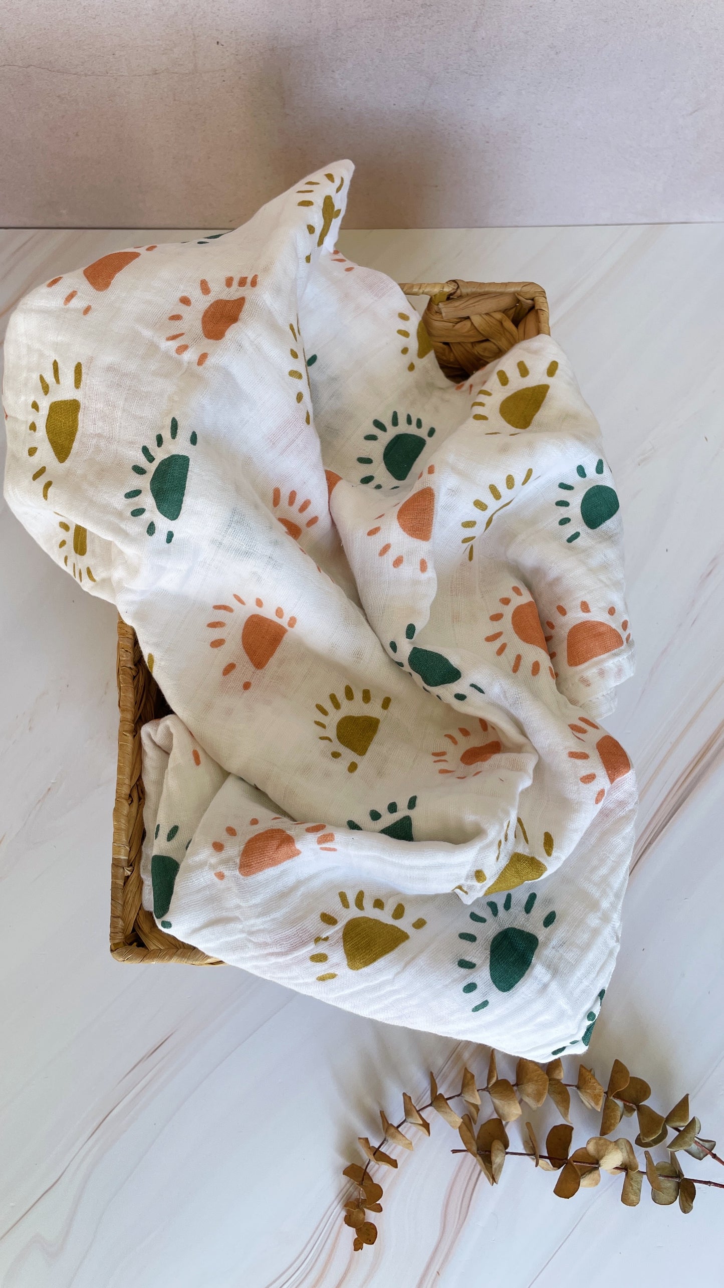 Manta de muselina sencilla