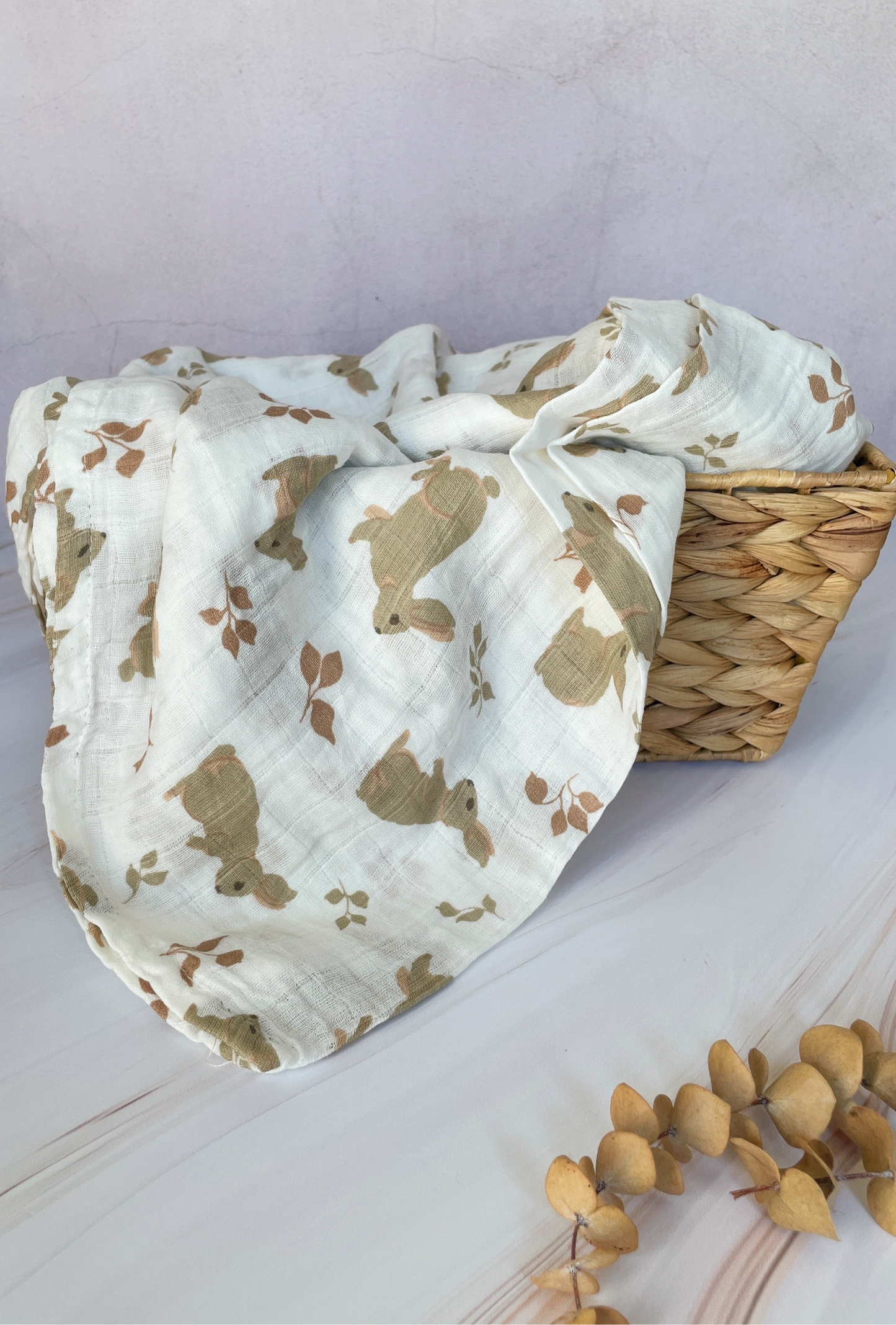 Manta de muselina sencilla