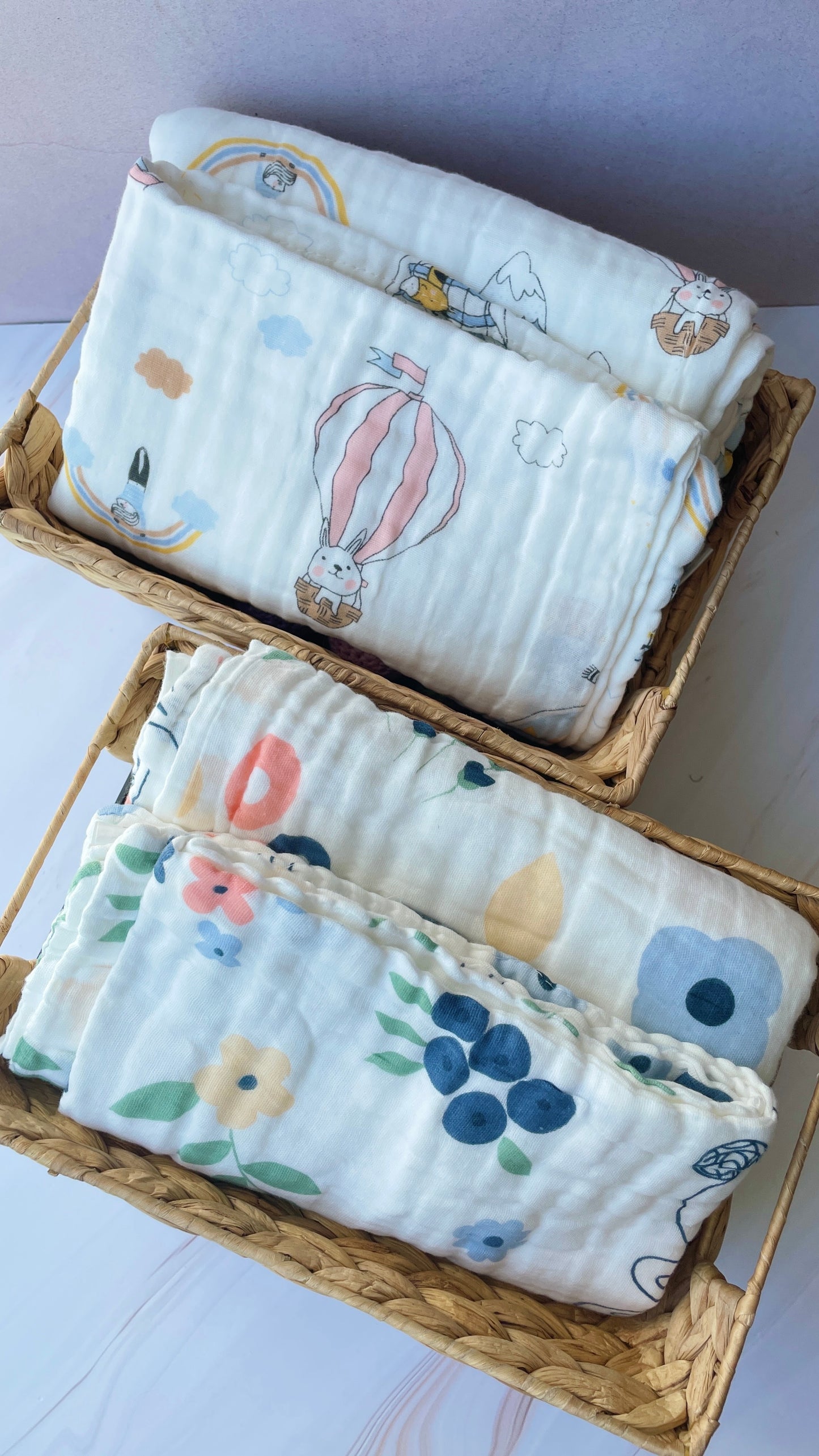 Manta de muselina doble