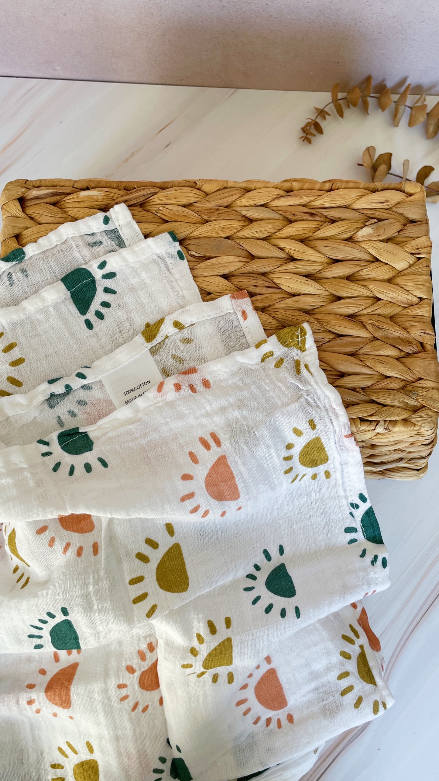 Manta de muselina sencilla