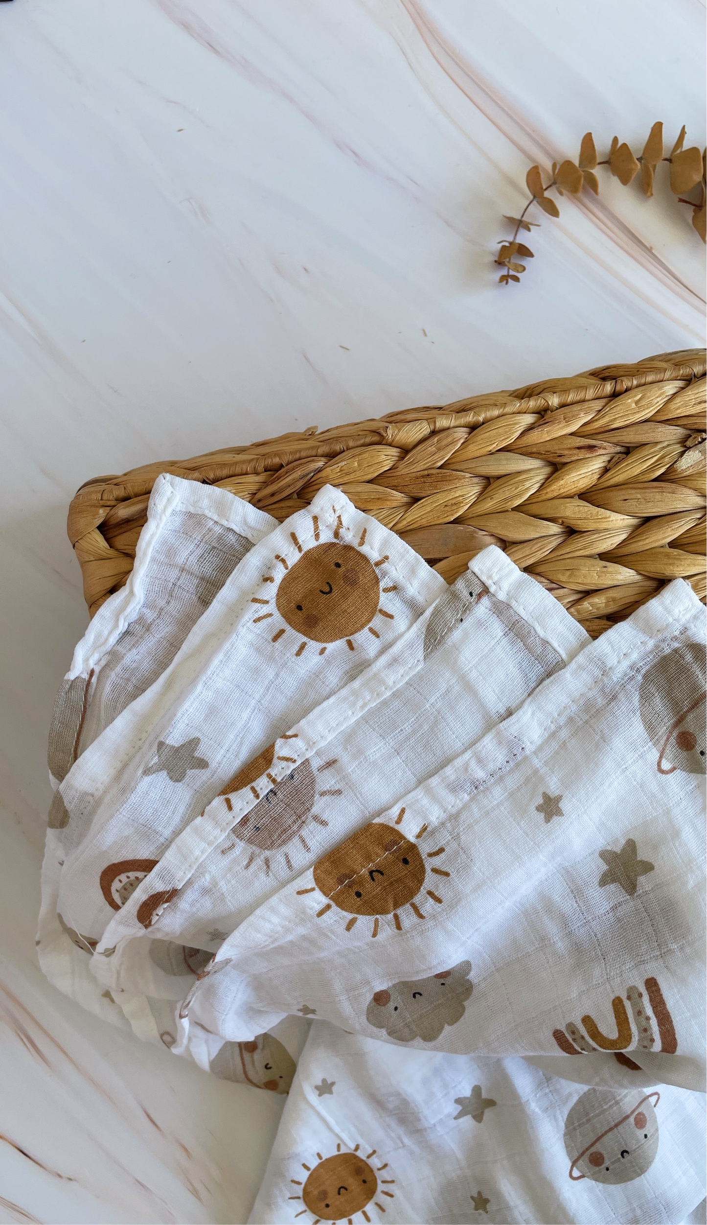 Manta de muselina sencilla