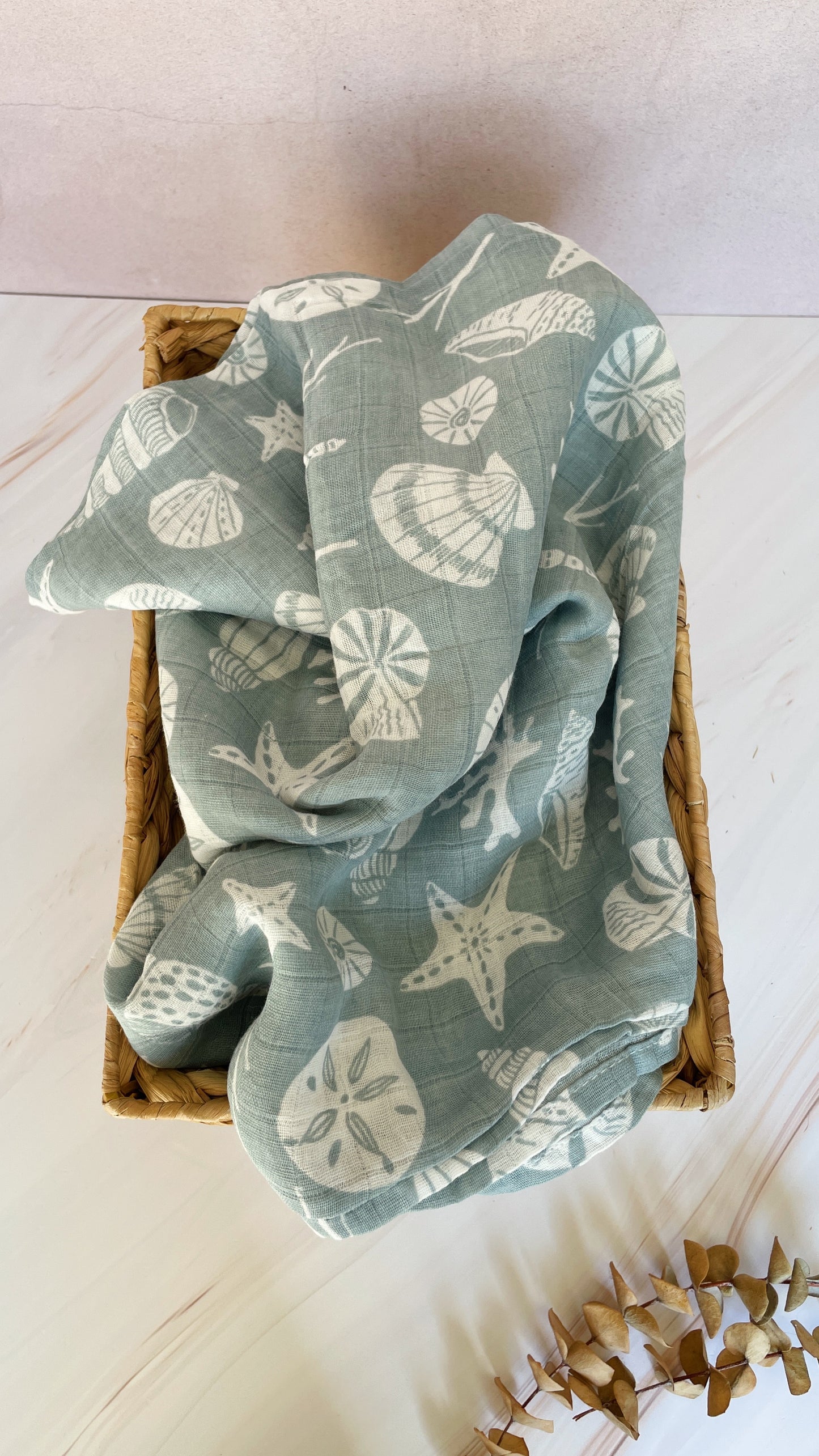 Manta de muselina sencilla