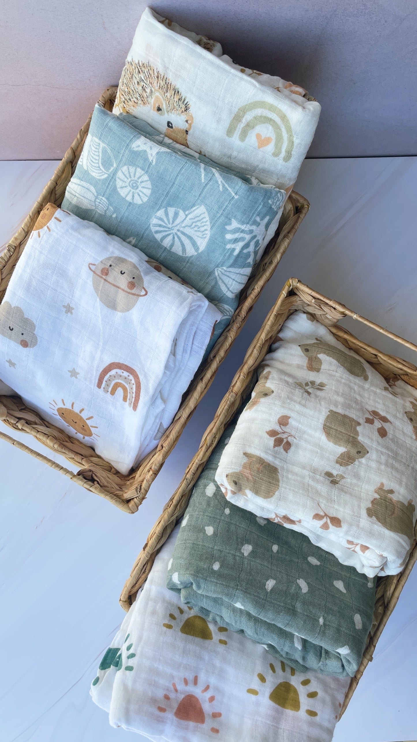 Manta de muselina sencilla