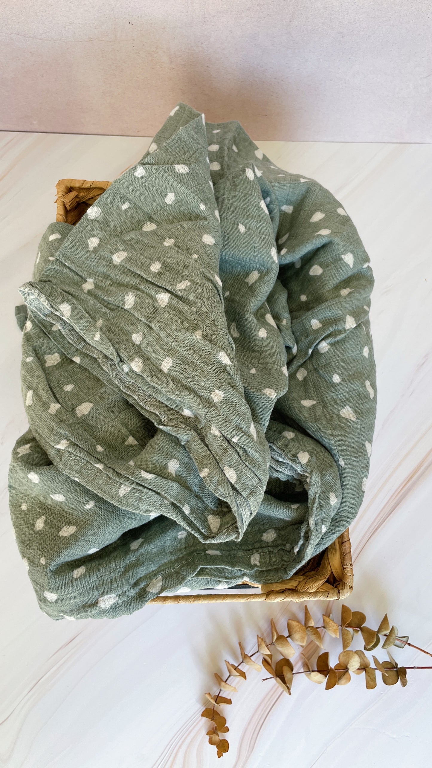 Manta de muselina sencilla