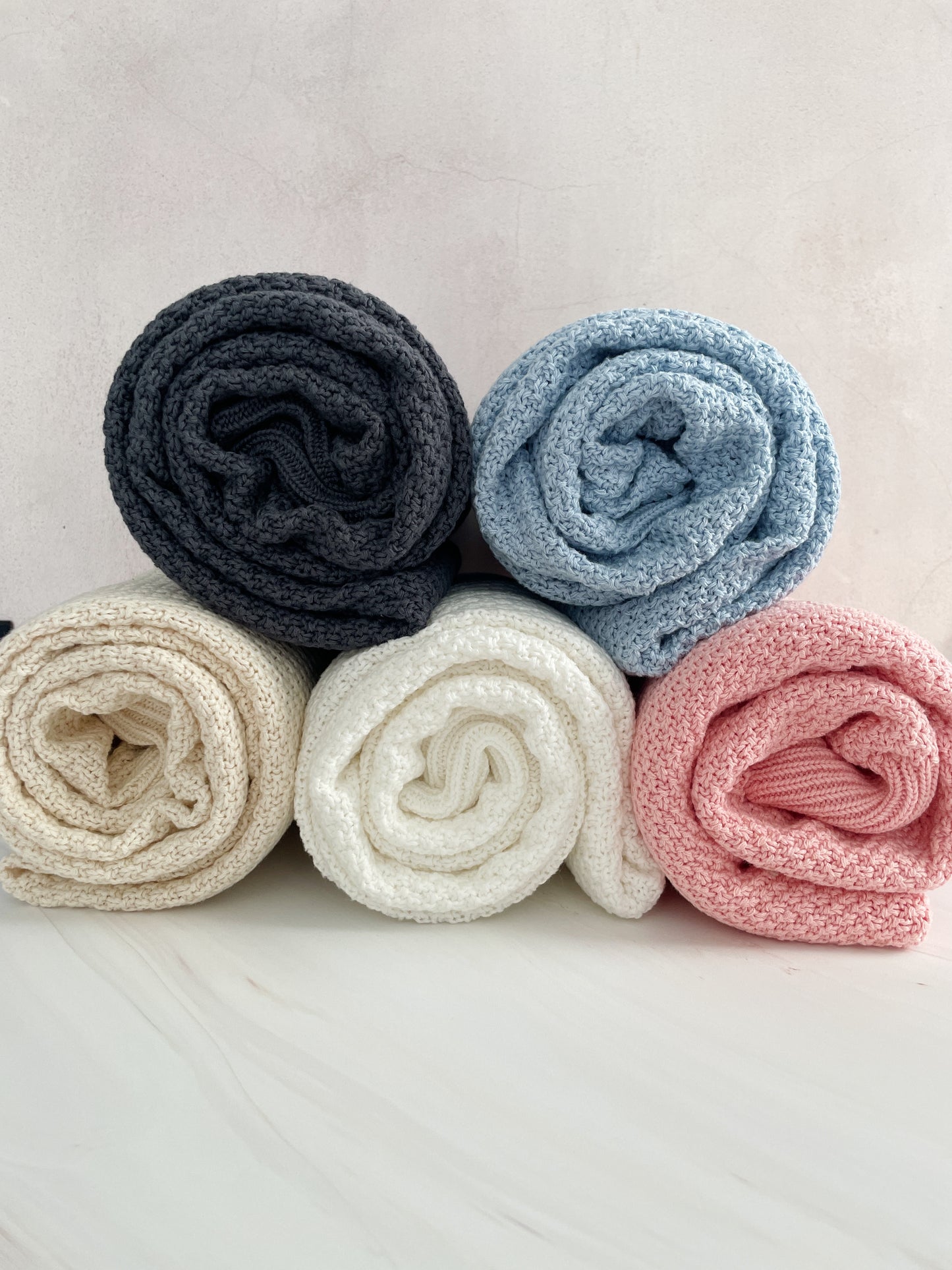 Frazada tejida ligera