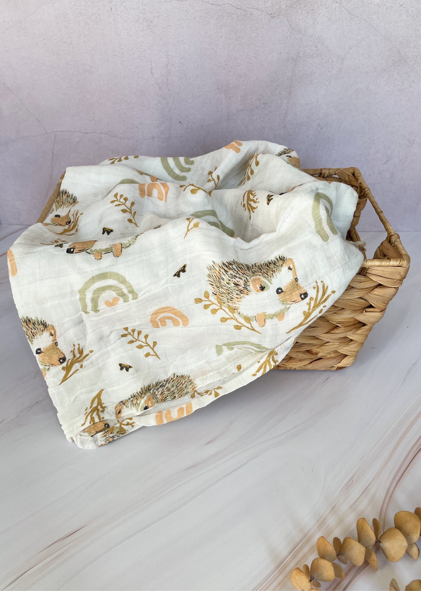 Manta de muselina sencilla