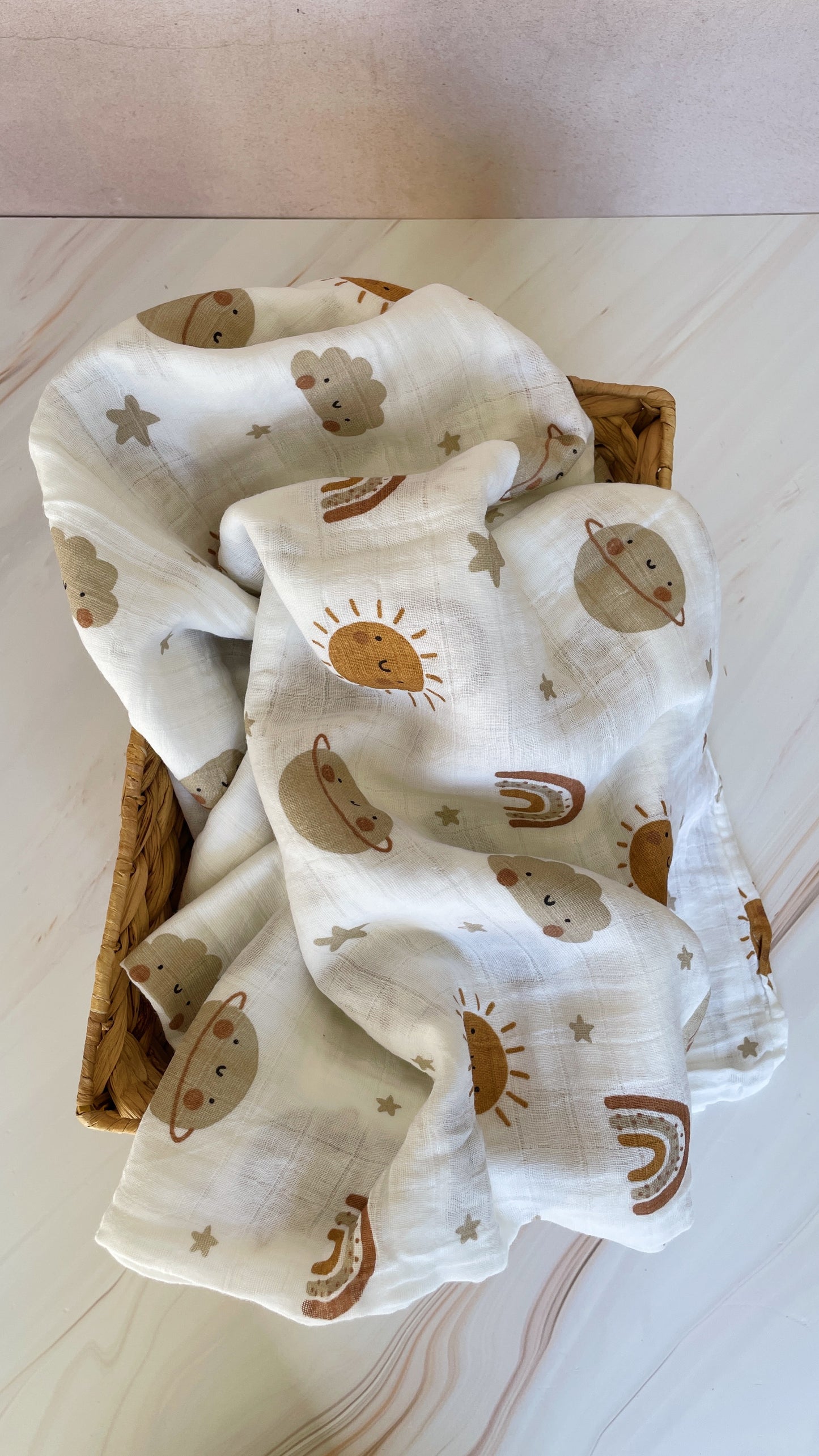 Manta de muselina sencilla