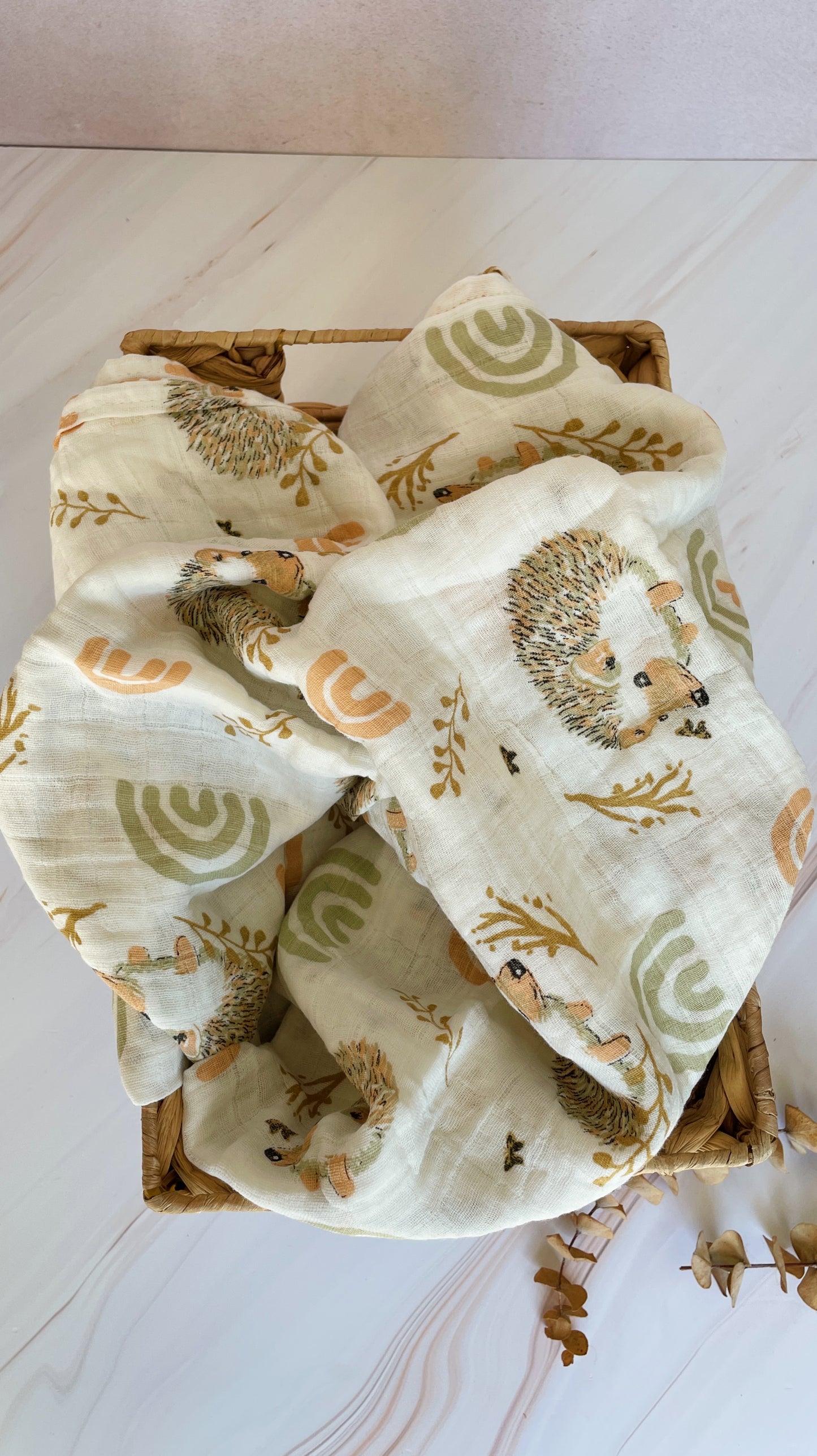 Manta de muselina sencilla