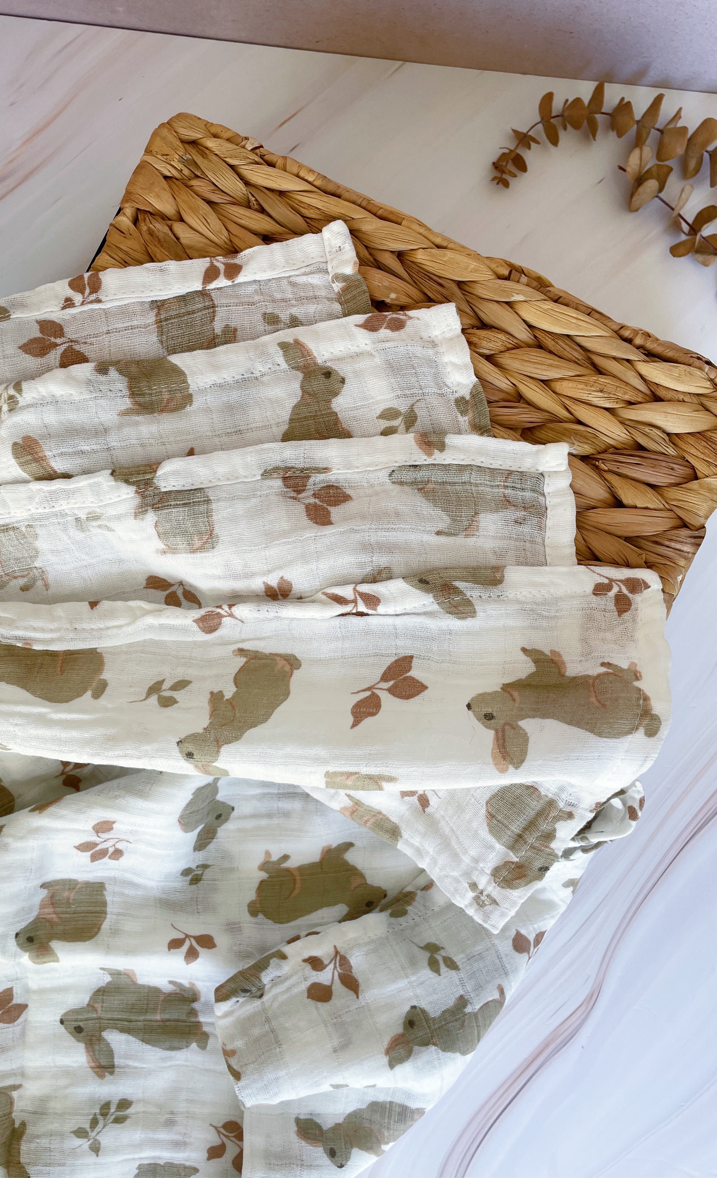 Manta de muselina sencilla