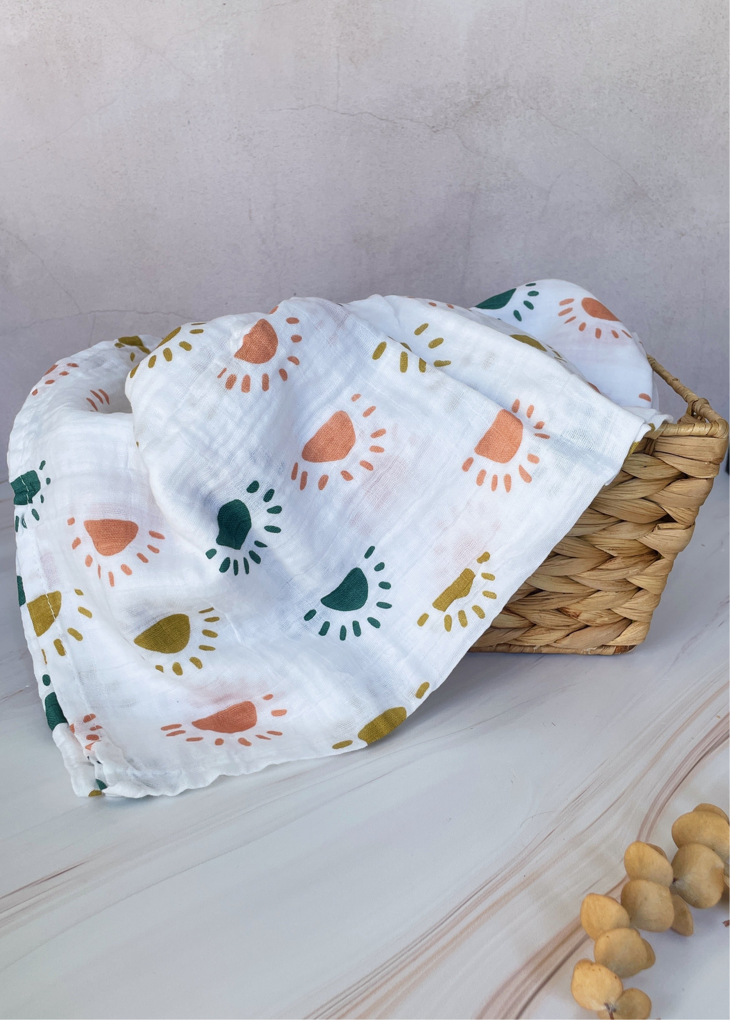 Manta de muselina sencilla