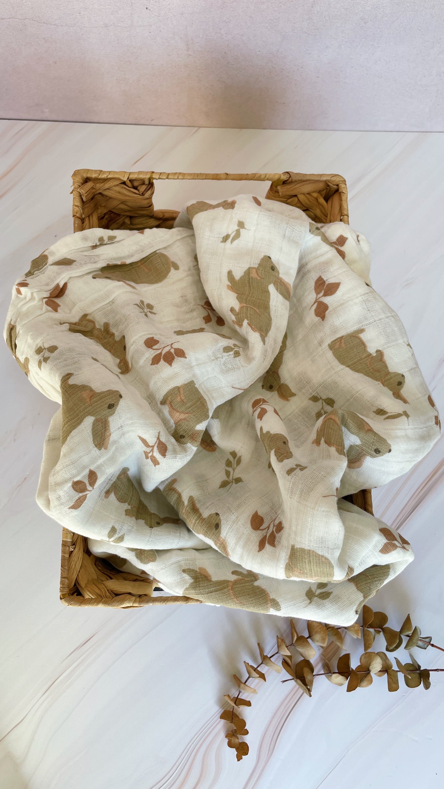 Manta de muselina sencilla