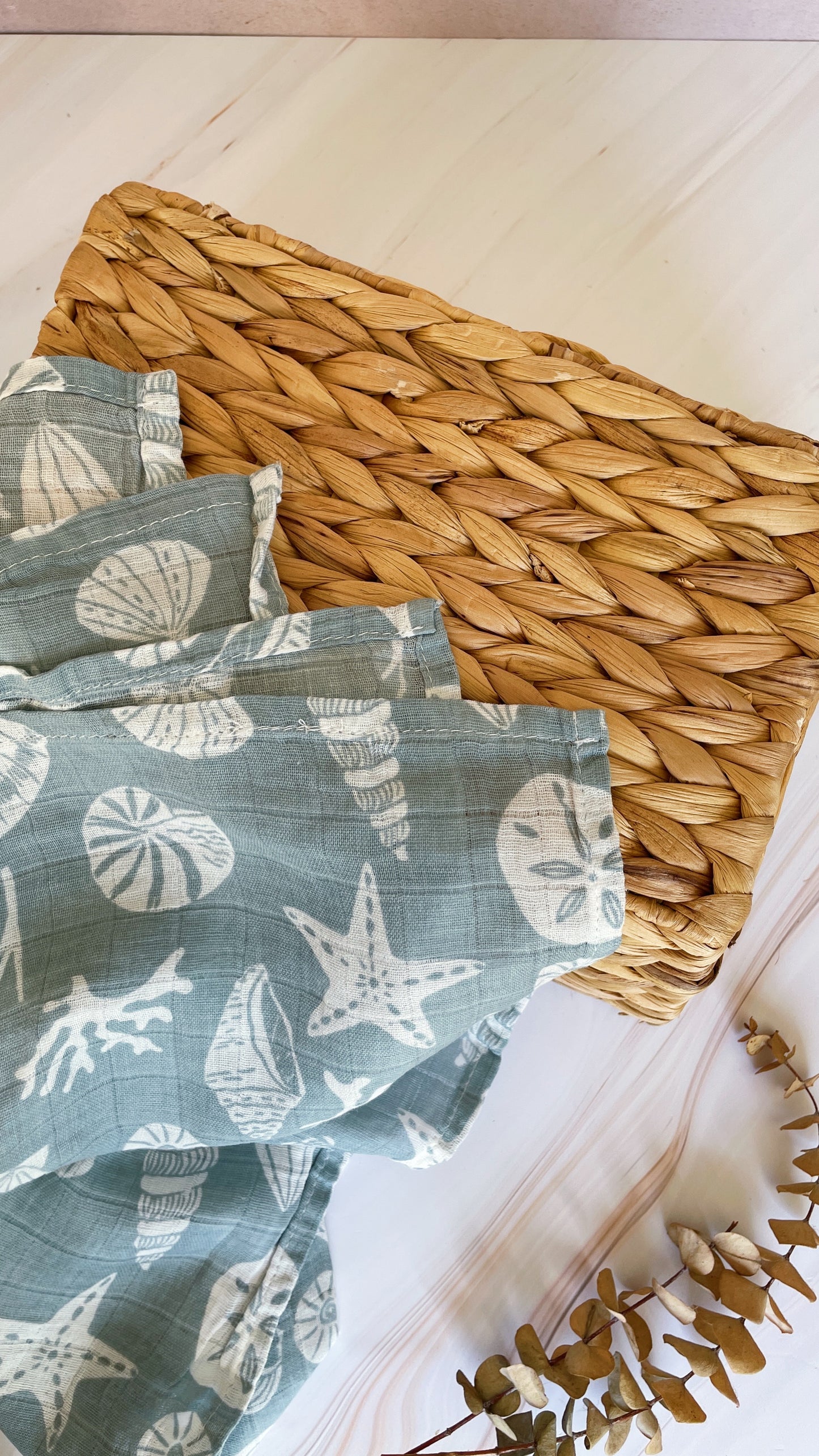 Manta de muselina sencilla